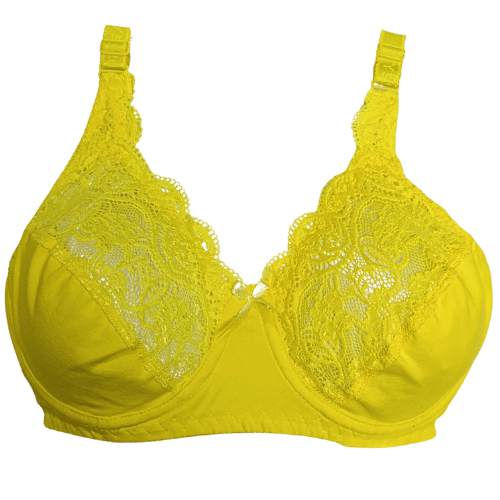 سوتین نخی اعلا ترک زرد